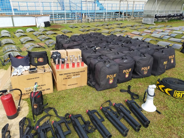 Unjuk Rasa Kembali Marak, 500 Polisi di Kota Bogor Gelar Latihan