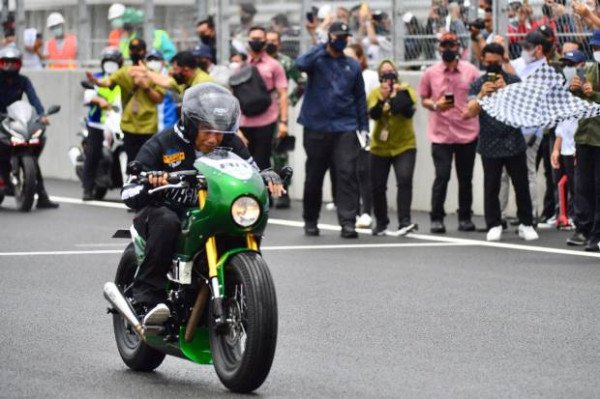 Ini Detail Lengkap Motor Custom Presiden Jokowi saat Coba Sirkuit Mandalika