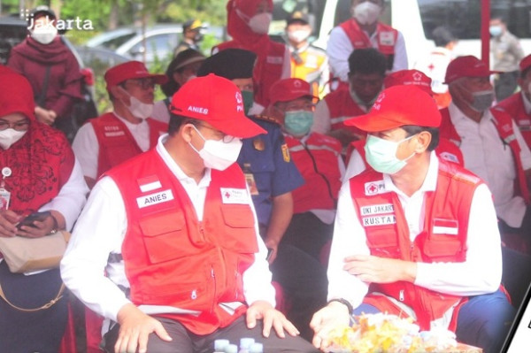Pimpin Apel PMI Kesiapsiagaan Dampak La Nina, Anies: Anda Semua Pahlawan
