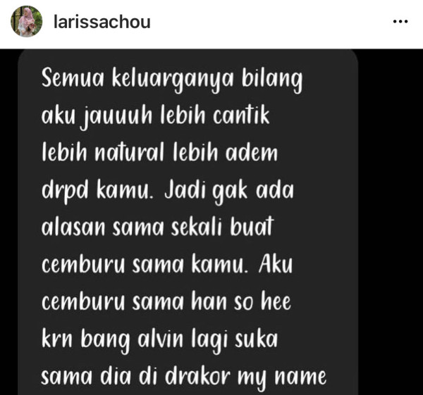 Henny Rahman Sebut Dirinya Lebih Cantik, Larissa Chou: Bodo Amat