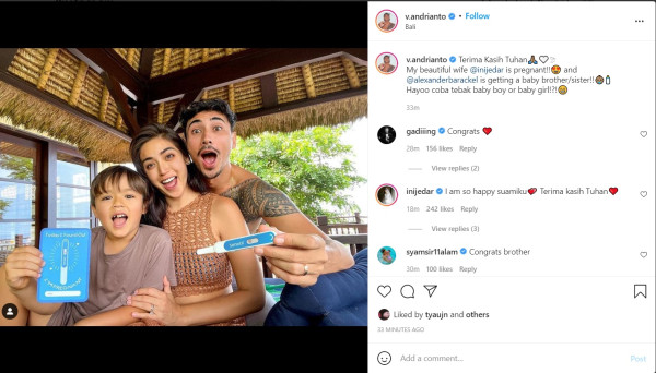 Jessica Iskandar Hamil, Vincent Verhaag Ucapkan Terima Kasih