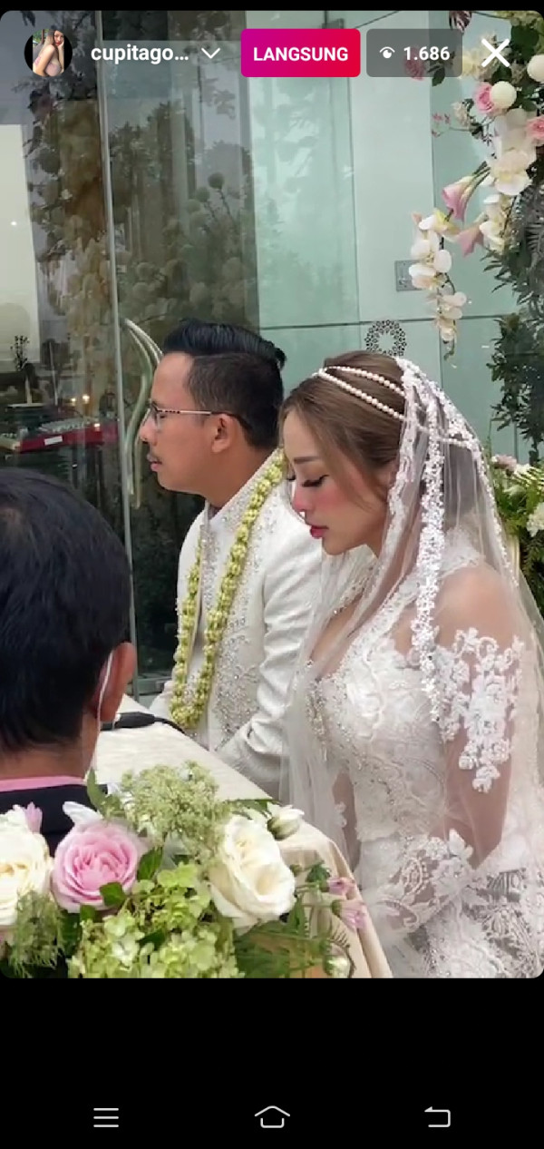 Sah! Cupi Cupita Resmi Menikah dengan Bintang Bagus