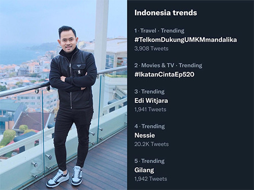 Crazy Rich Malang Bikin Akun Twitter, Cuitan Pertamanya Langsung Trending Topic