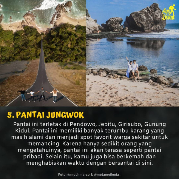 5 Pantai Tersembunyi di Gunung Kidul, Bisa Jadi Tempat Liburan Keluarga
