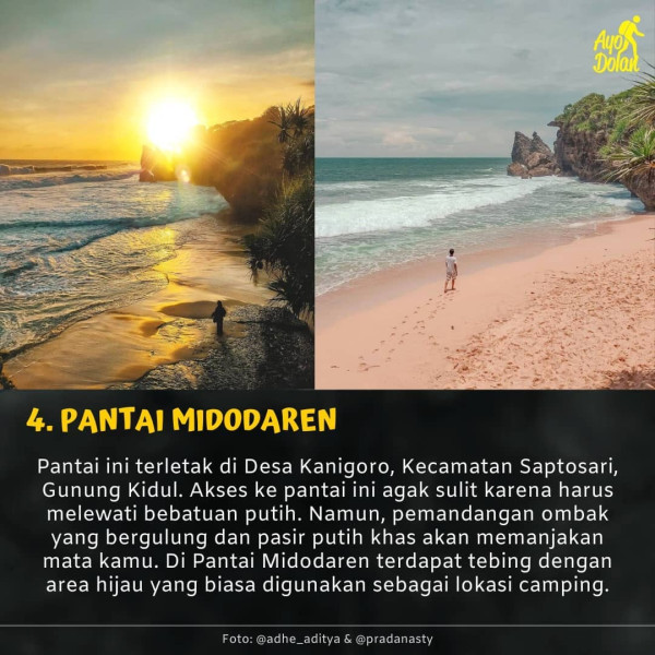 5 Pantai Tersembunyi di Gunung Kidul, Bisa Jadi Tempat Liburan Keluarga