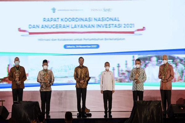 Jokowi Nobatkan Jateng Provinsi Terbaik Layanan Investasi Nasional 2021