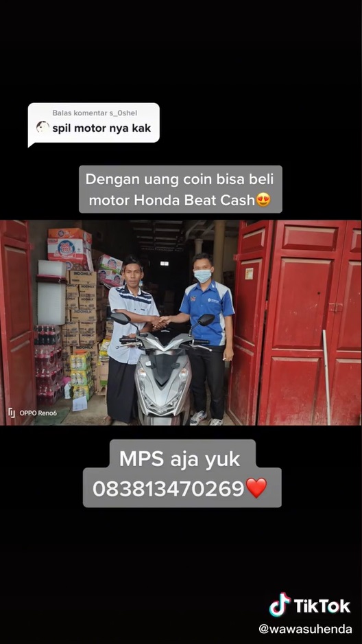 Viral! Pria Beli Motor Pakai Uang Koin Sekarung, Jumlahnya Bikin Melongo