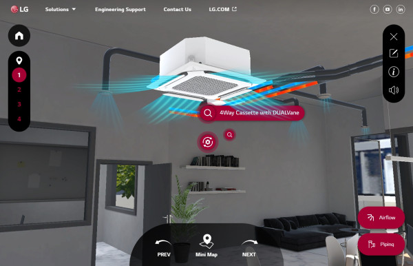 Unik, LG Gunakan Showroom Virtual untuk Jualan Produk AC Komersial
