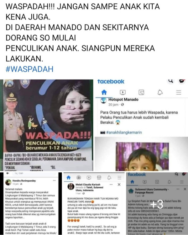 Heboh Kasus Penculikan Anak di Manado, Polisi Sebut Masih Didalami