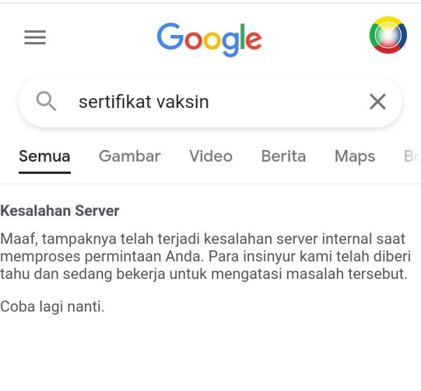 Google Down 2-5 Menit Pagi Ini, Efeknya Langsung Mendunia