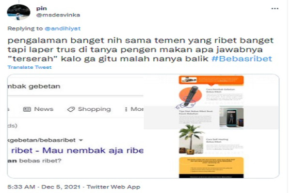Jadi Trending, Berburu “Tips Diet” Malah Nyasar ke Website Xiaomi