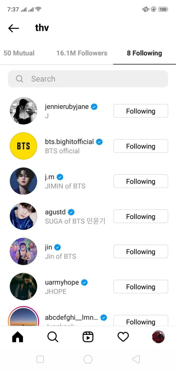 V BTS Tak Sengaja Follow Instagram Jennie BLACKPINK: Ini Aplikasi Menakutkan