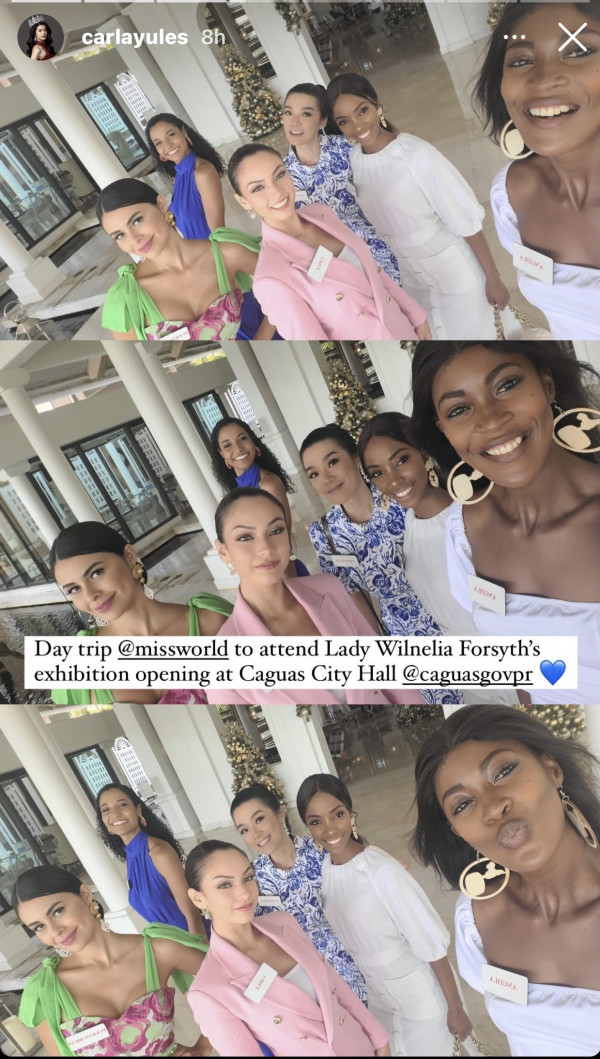 Karantina Miss World, Miss Indonesia 2020 Carla Yules Kunjungi Pameran Lady Wilnelia Forsyth
