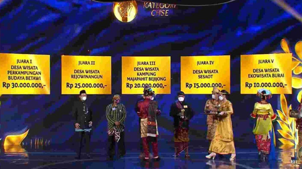 Setu Babakan Raih Juara 1 Ajang Anugerah Desa Wisata Indonesia 2021