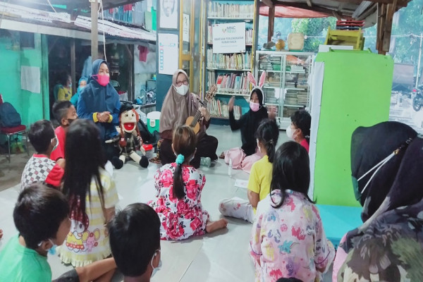 Disambangi MNC Peduli, TBM Rangkah Semakin Optimis Bangun Gerakan Literasi