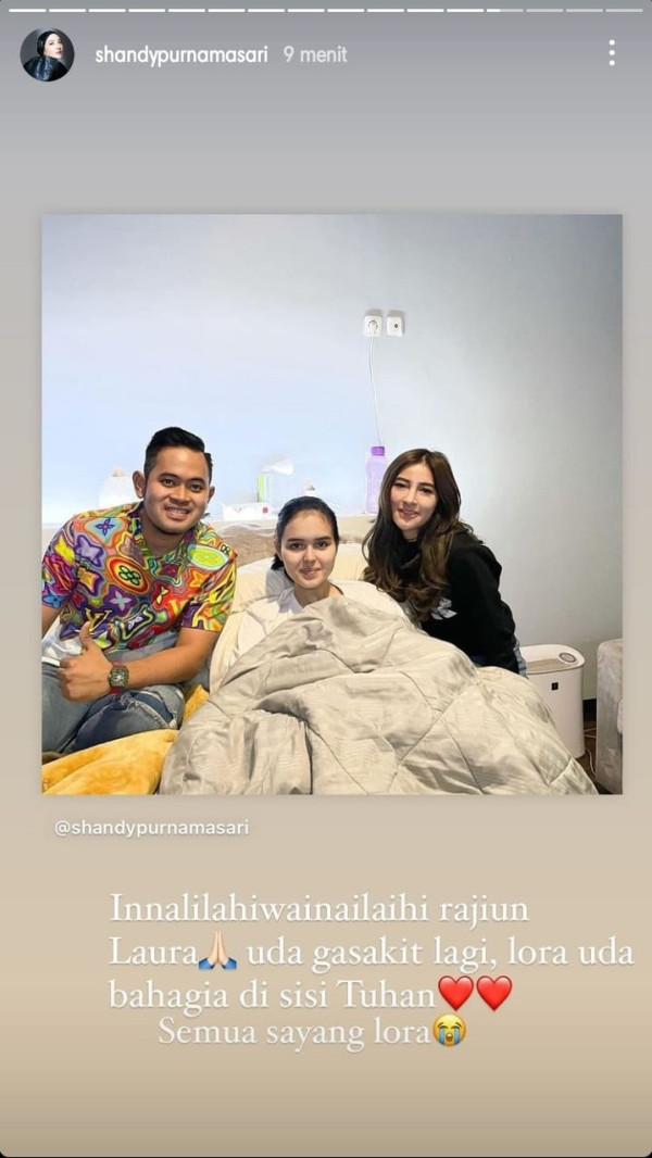 Laura Anna Meninggal Dunia, Crazy Rich Malang Berduka