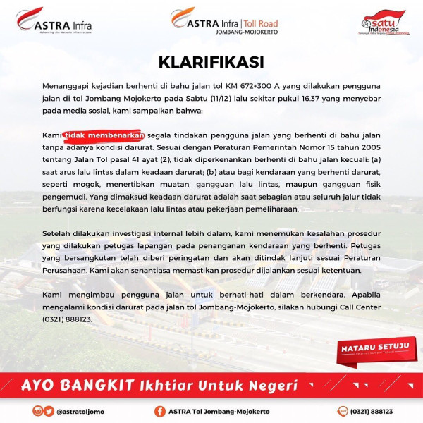 Imbas Temani Doddy Sudrajat Tabur Bunga, Petugas Tol Kena Sanksi