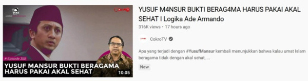 Ini yang Bikin Ustaz Yusuf Mansur Meradang ke Ade Armando