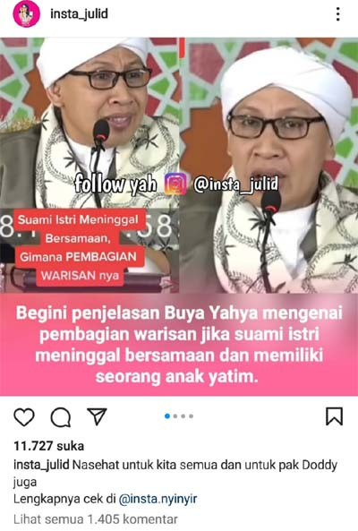 Ceramah Buya Yahya soal Hukum Rebutan Harta Waris Anak Yatim Piatu, Sentil Doddy Sudrajat?