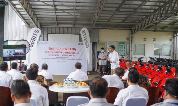Gencar Ekspor, 1 Kontainer Motor Listrik GESITS Sampai di Senegal