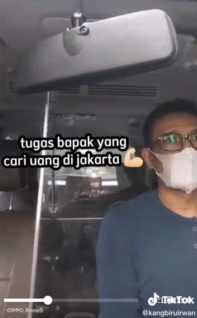 Viral! Ayah Banting Tulang sebagai Driver Online demi Kuliahkan Anak