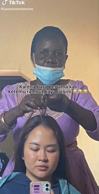 Viral! Kisah Wanita Indonesia Cobain Salon di Afrika, Rambut Lurusnya Jadi Tontonan Warga