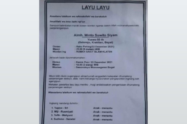 Mbah Minto YouTuber Meninggal Dunia, Ganjar: Saestu Panjenengan Tiyang Sae