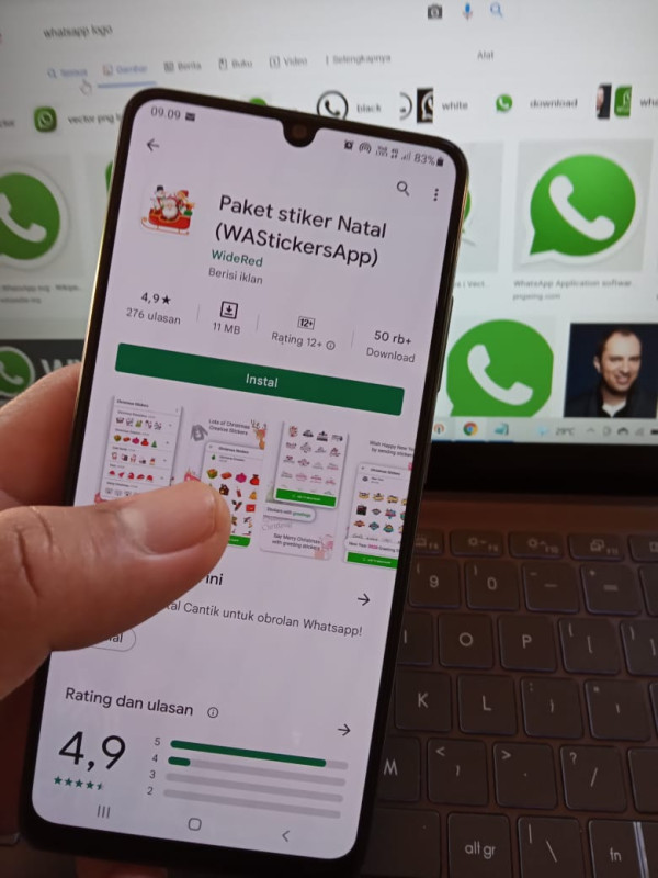 Ceriakan Hari Raya, Ini Cara Berkirim Stiker Natal Melalui WhatsApp