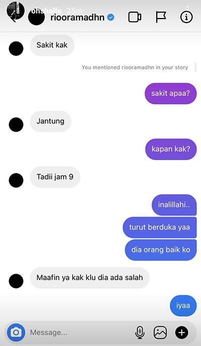 Rio Ramadhan Mantan Pacar Kekeyi Dikabarkan Meninggal Dunia