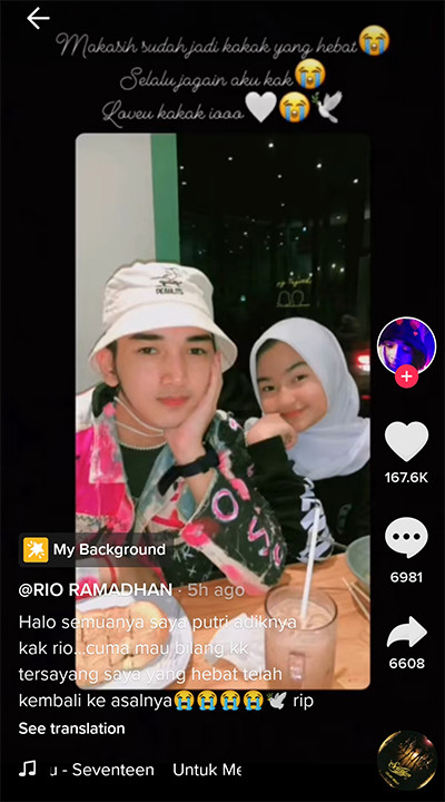 Rio Ramadhan Mantan Pacar Kekeyi Dikabarkan Meninggal Dunia