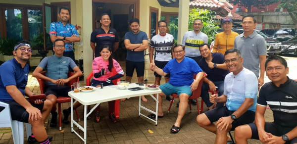 Pramono Anung, Saleh Husin dan Meutya Hafid Awali Tahun 2022 dengan Gowes 101 Km