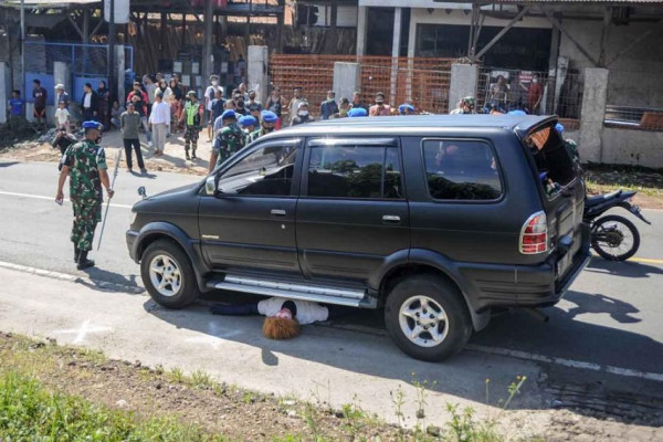 Lihat Kolonel Inf Priyanto saat Rekonstruksi Tabrak Lari Nagrek, Keluarga Salsabila Bilang Begini