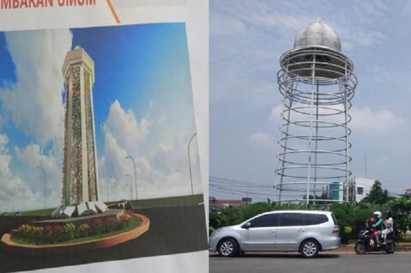 Begini Penampakan Tugu Pamulang Usai Diolok-olok Netizen