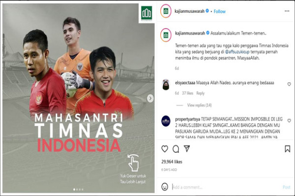 Nadeo Argawinata Jebolan Pesantren, Netizen: Masya Allah Aura Emang Beda