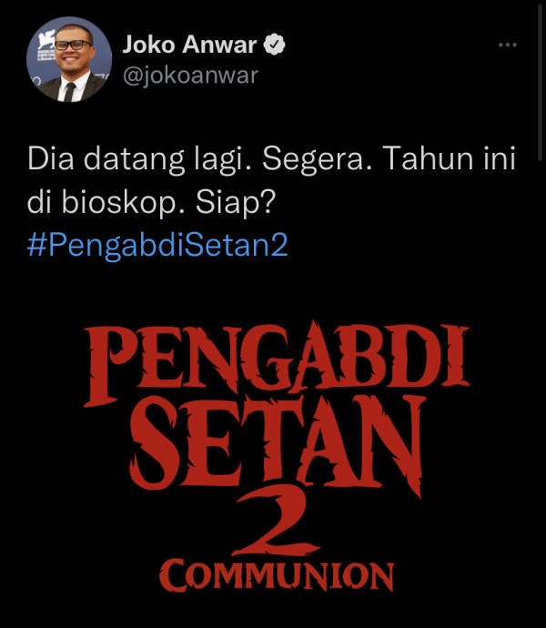 Film Pengabdi Setan 2 Akan Tayang di Bioskop Tahun Ini