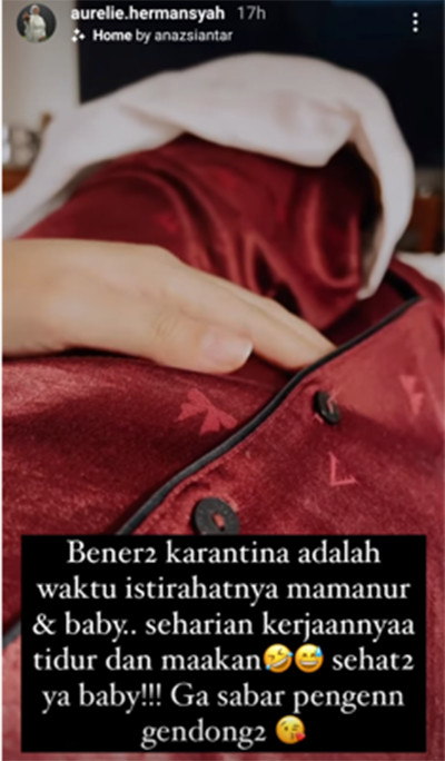 Aurel Hermansyah Jalani Karantina dengan Suka Cita: Bener-Bener Dibuat Kenyang