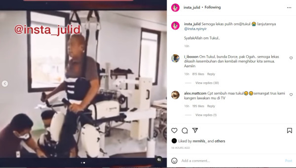 Kondisi Terkini Tukul Arwana Pasca Pendarahan Otak, Sudah Bisa Makan