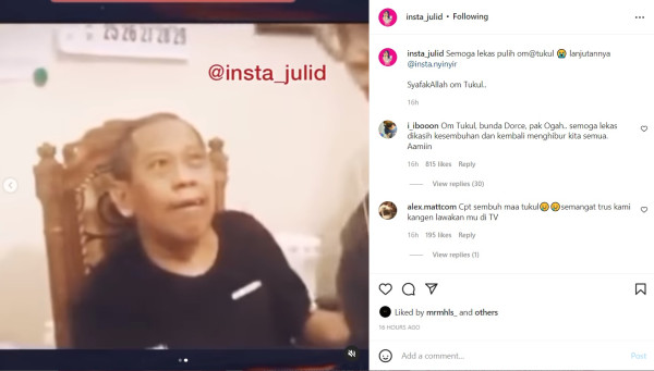 Kondisi Terkini Tukul Arwana Pasca Pendarahan Otak, Sudah Bisa Makan
