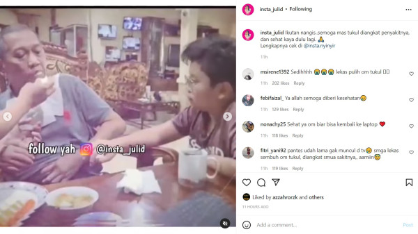 Kondisi Terkini Tukul Arwana Pasca Pendarahan Otak, Sudah Bisa Makan