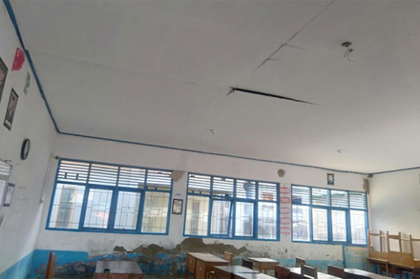 Kondisi Bangunan SMKN 4 Sinjai Ancam Keselamatan Siswa dan Guru