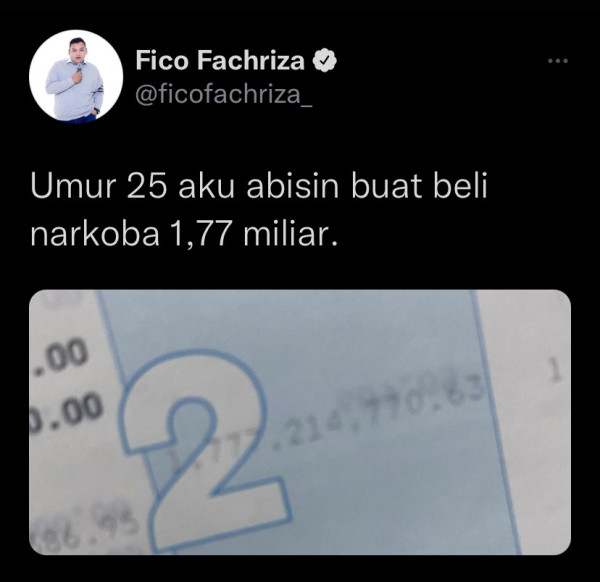 Fico Fachriza: Beli Narkoba Rp1,77 Miliar, Gua Legenda Sinte Indonesia