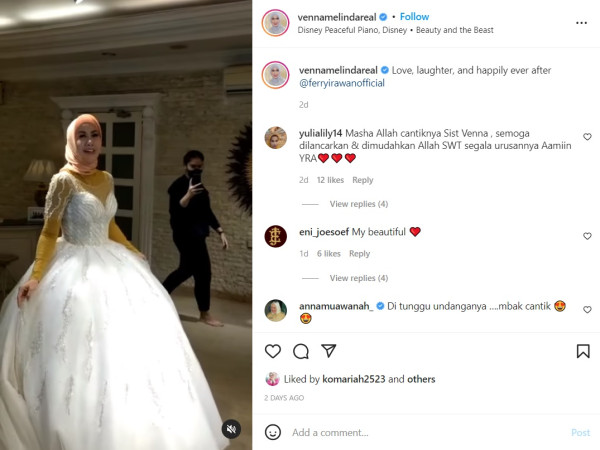 Venna Melinda Pamer Gaun Pengantin Jelang Menikah, Panen Hujatan