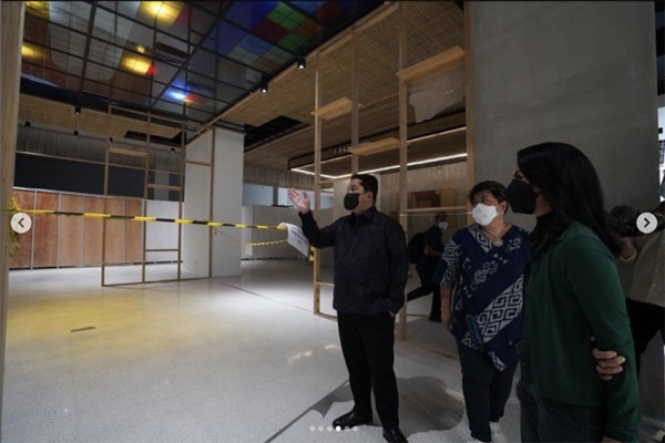 Pamer Foto di Gedung Sarinah, Erick Thohir Pastikan Renovasi Hampir Selesai