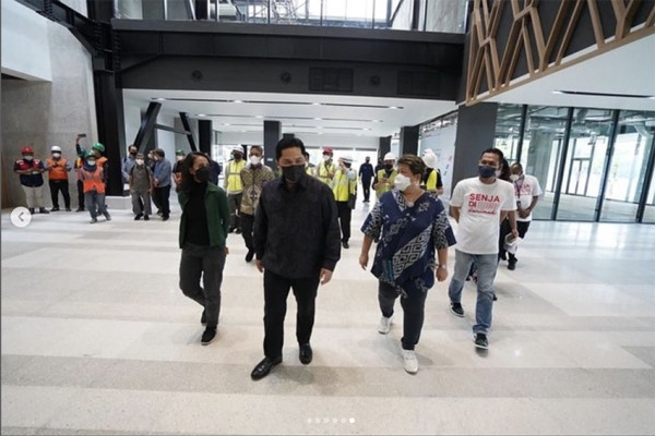 Pamer Foto di Gedung Sarinah, Erick Thohir Pastikan Renovasi Hampir Selesai