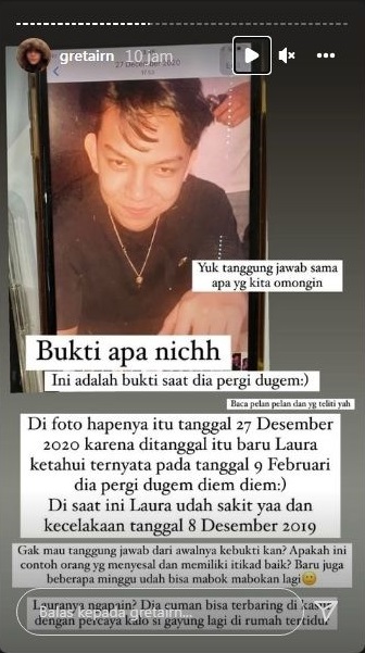 Kakak Laura Anna Temukan Bukti Tabiat Buruk Gaga Muhammad, Dugem hingga Selingkuh