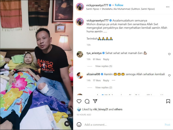 Vicky Prasetyo Jenguk Mertua, Kalina Ocktaranny: Kemarin Kemana Aja?