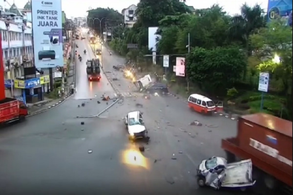 Sopir Maut Tragedi Simpang Rampak Balikpapan Jadi Tersangka
