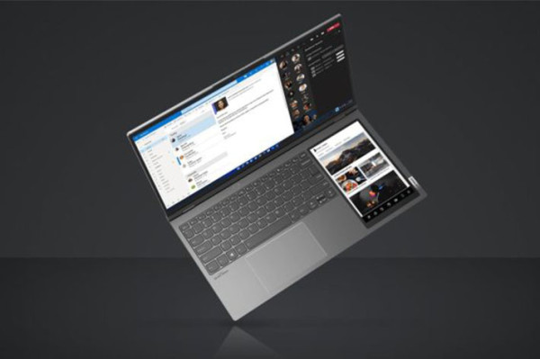 Lenovo ThinkBook Plus Gen 3, Laptop 17,3 Inci Pertama Berlayar Sekunder 8 Inci