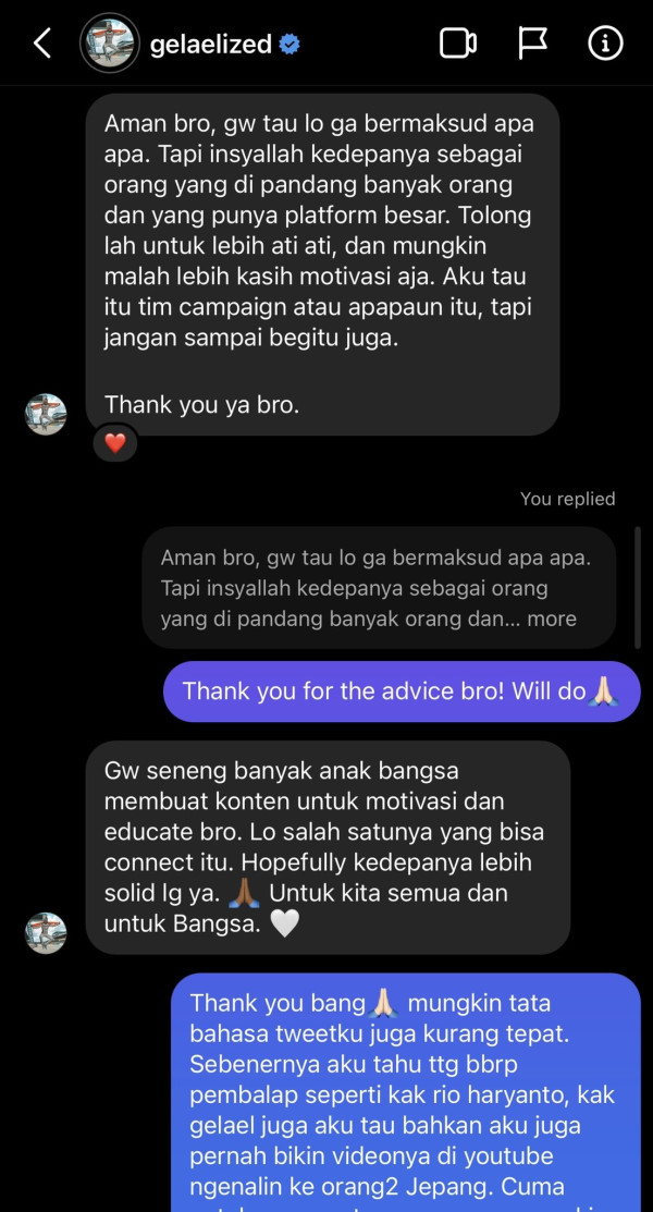 Sean Gelael Minta Jerome Polin Bijak Gunakan Medsos Imbas Remehkan Pembalap Indonesia
