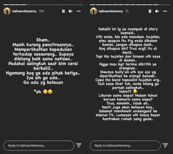 Kalina Ocktaranny Bongkar Tabiat Buruk Vicky Prasetyo, Selingkuh Berkali-kali